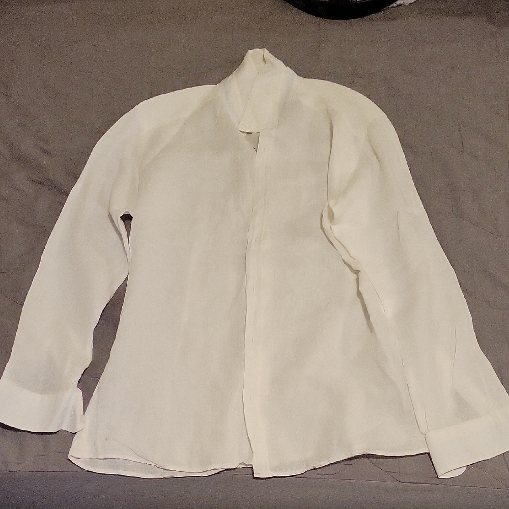 Men's Elegant Cream Shirt Jacket